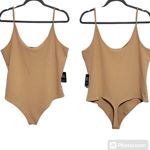 Express Nude Spaghetti Strap Bodysuit